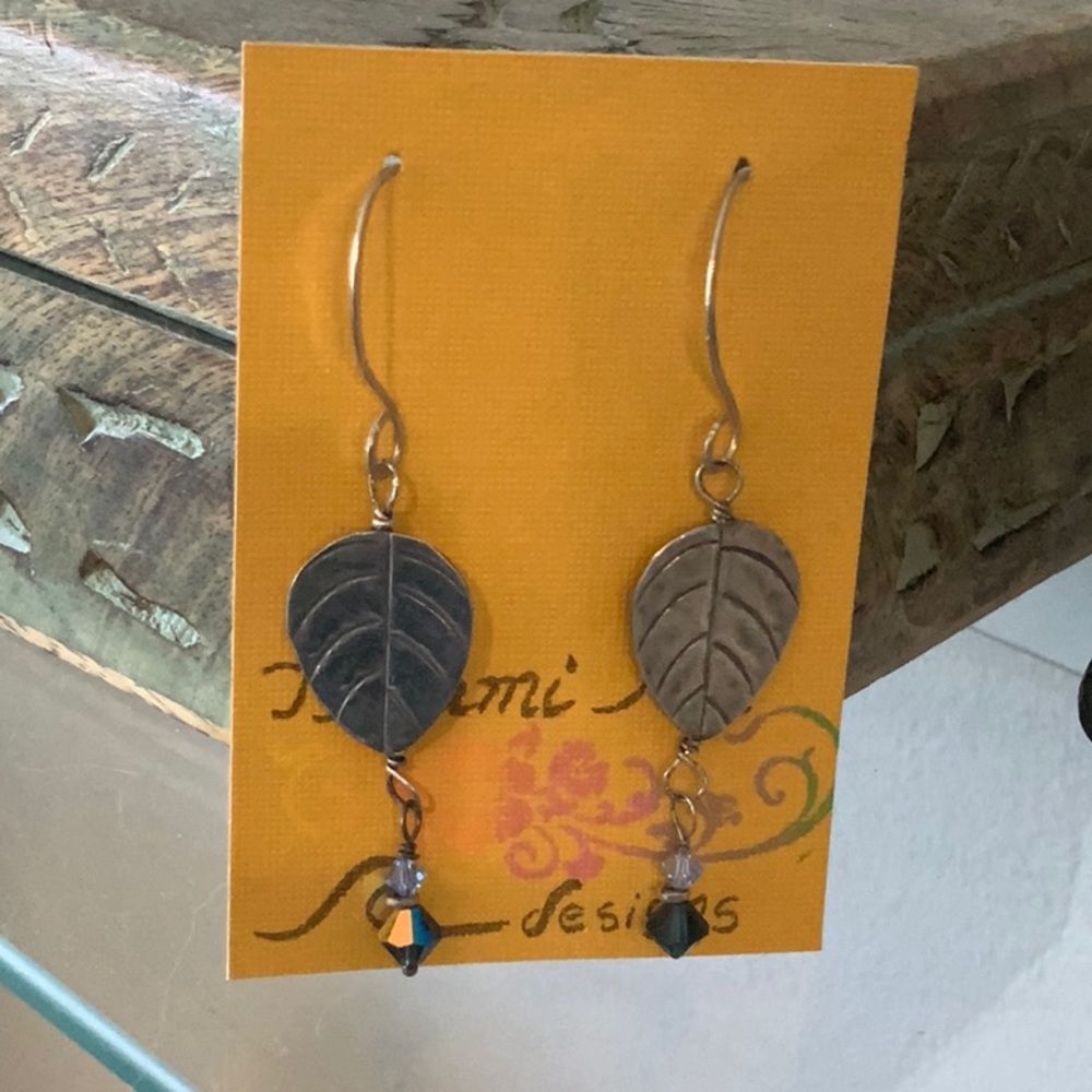 Sterling silver dangle earrings